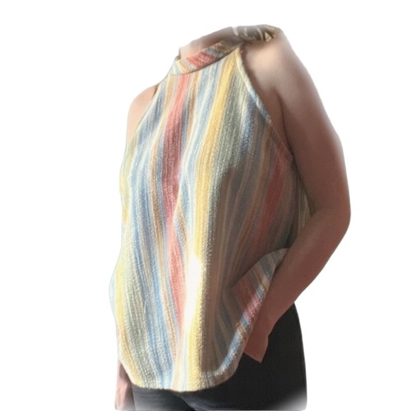 Anthropologie W5 Sleeveless Halter Top Multicolor NWT - Picture 9 of 9